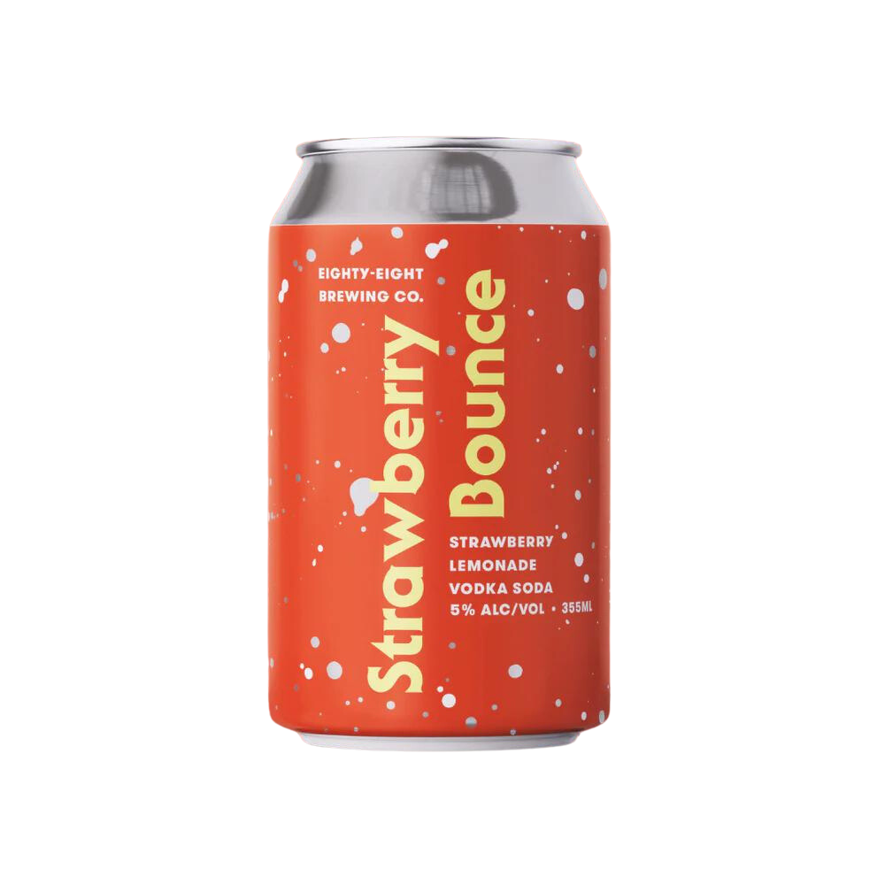 88 Brewing Strawberry Bounce RTD 4 x 355ml