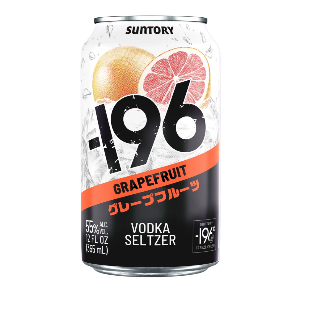 Suntory -196 Grapefruit Vodka Seltzer 4x355mL