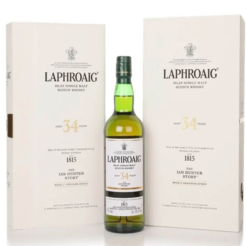 Laphroaig 34 Year Old – The Ian Hunter Story Book 5