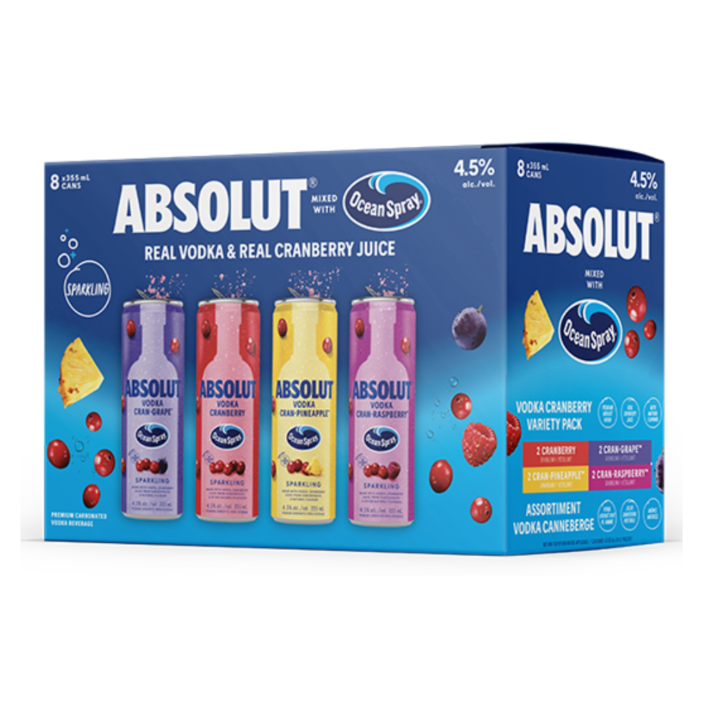 Absolut x Ocean Spray Variety Pack