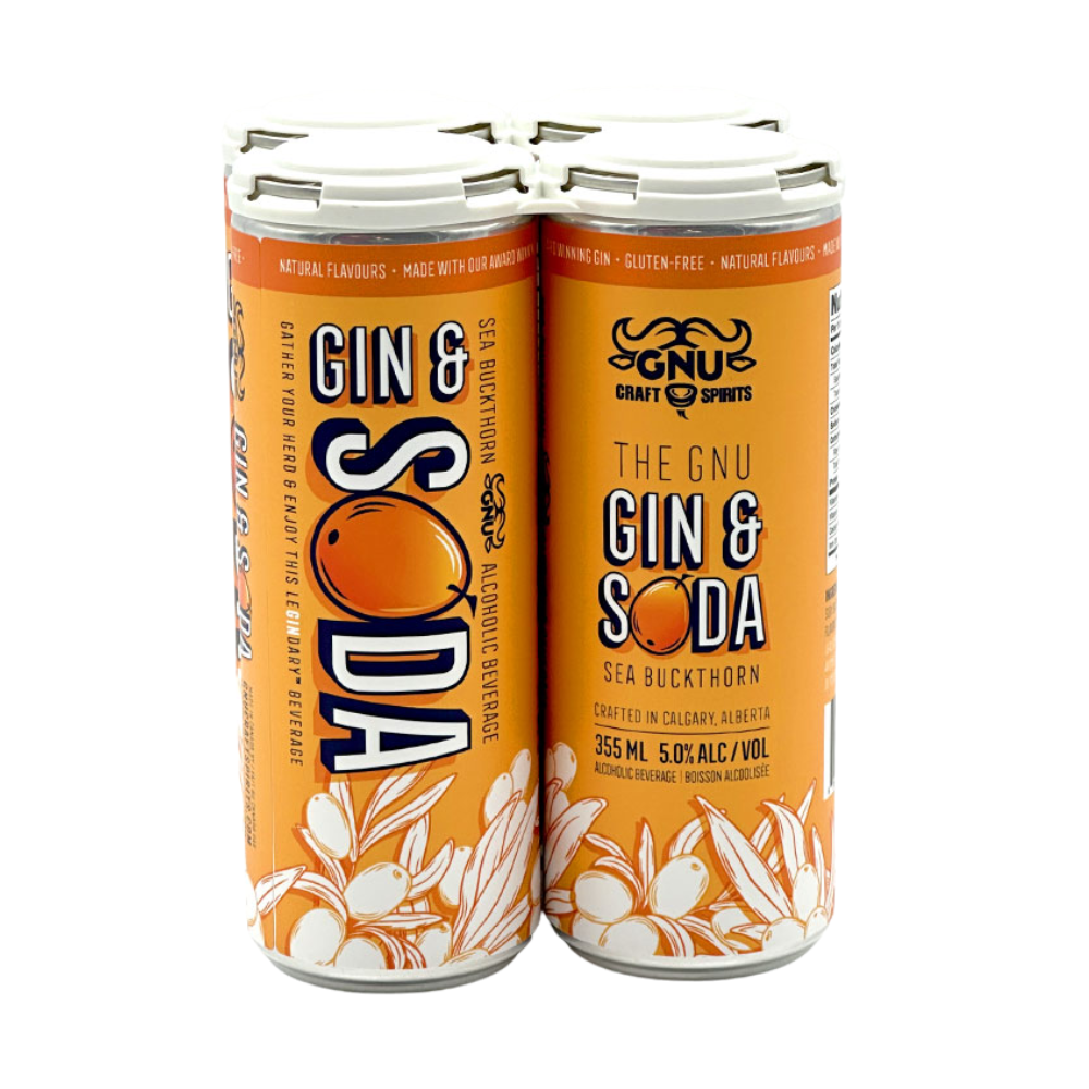 Gnu Gin & Soda Sea Buckthorn 4pk