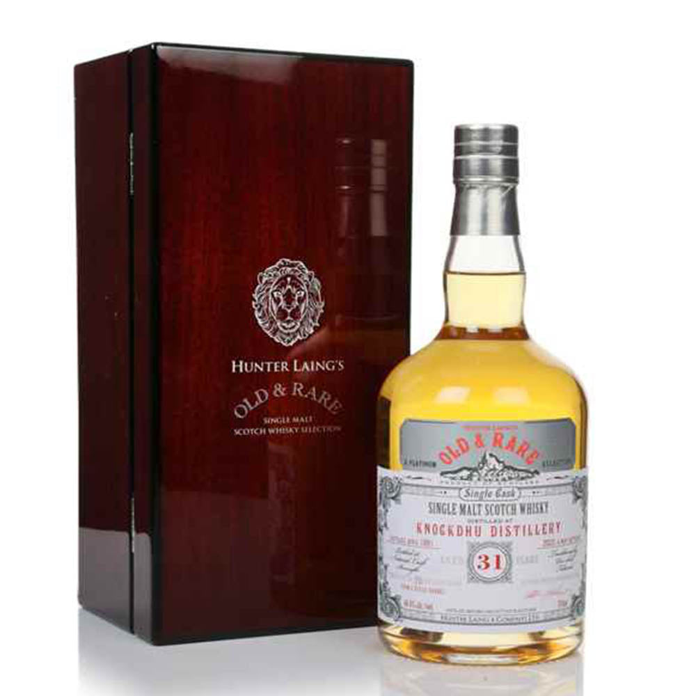 Knockdhu 31 Year Old 1991 – Old & Rare Platinum (Hunter Laing)